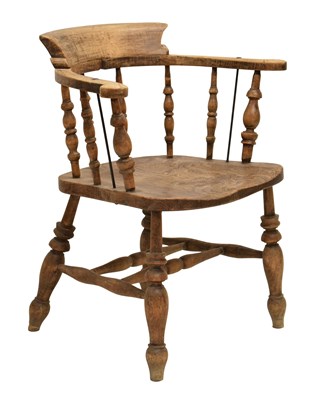 Lot 529 - Smokers bow armchair