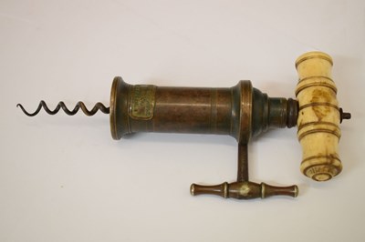 Lot 216 - 19th century corkscrew of Thomason type