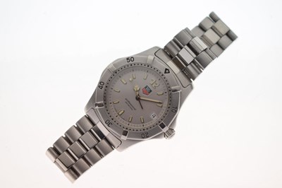 Lot 96 - Tag Heuer - Gentleman's Professional stainless steel bracelet watch, model 2000