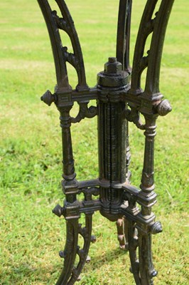 Lot 651 - Victorian cast iron occasional table