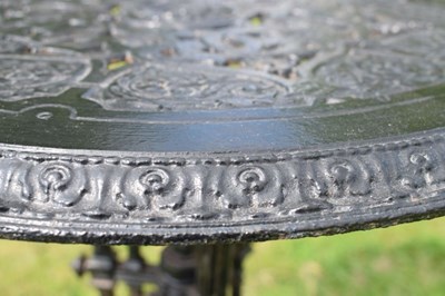 Lot 651 - Victorian cast iron occasional table