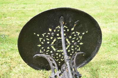 Lot 651 - Victorian cast iron occasional table