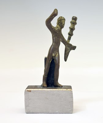 Lot 274 - Small bronze alloy figure of Hercules