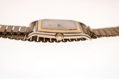 Lot 82 - Rolex - Early 20th century gentleman's 9ct gold and steel cased bracelet watch