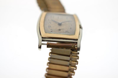 Lot 82 - Rolex - Early 20th century gentleman's 9ct gold and steel cased bracelet watch