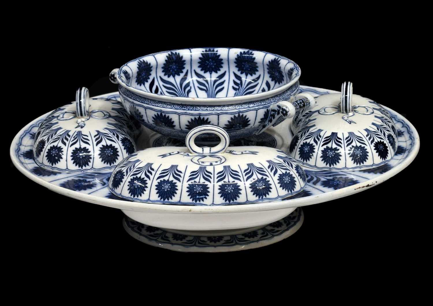 Lot 302 - Late Victorian Minton table centre or 'Lazy Susan'