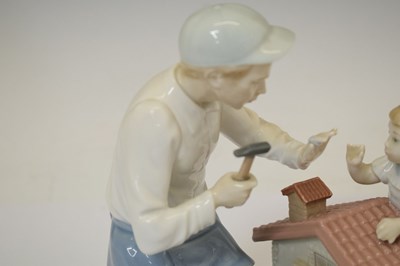 Lot 653 - Lladro - Porcelain figure group, 'A New Dolls House', 5139
