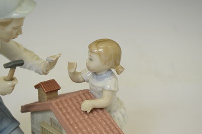 Lot 653 - Lladro - Porcelain figure group, 'A New Dolls House', 5139