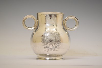 Lot 143 - George V silver replica of the Chetwin Cup