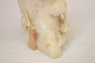 Lot 325 - Chinese carved carnelian agate 'Auspicious Fruits' vase