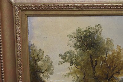 Lot 448 - Attributed to James Baker Pyne (British, 1800-1870) - Oil on canvas - Glastonbury