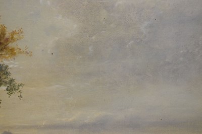 Lot 448 - Attributed to James Baker Pyne (British, 1800-1870) - Oil on canvas - Glastonbury