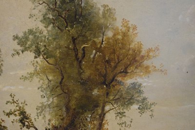 Lot 448 - Attributed to James Baker Pyne (British, 1800-1870) - Oil on canvas - Glastonbury