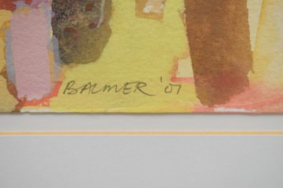 Lot 470 - Derek Balmer PPRWA, Hon. RA (British, b. 1934) – Watercolour heightened with white on card – 'Looking South, 2007'