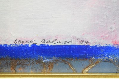 Lot 471 - Derek Balmer PPRWA, Hon. RA (British, b. 1934) – Oil on canvas laid down – 'Still Life, 1994-95'