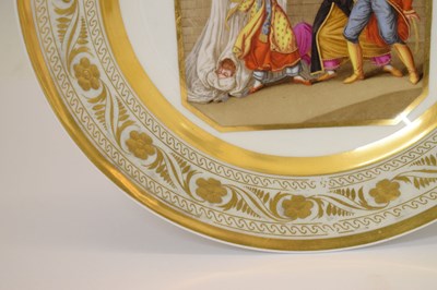 Lot 303 - 19th century Berlin (K.P.M.) porcelain cabinet plate