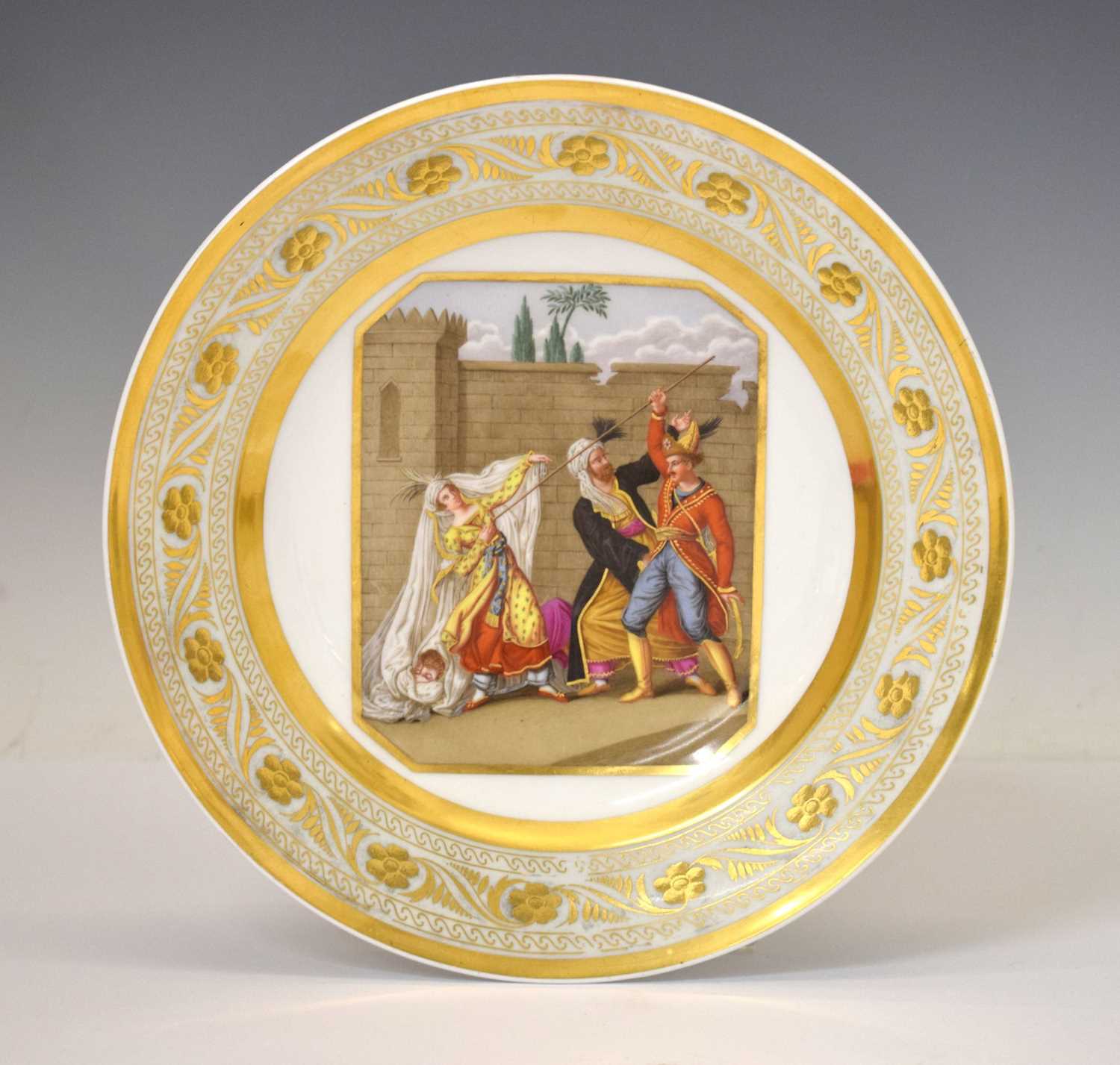 Lot 303 - 19th century Berlin (K.P.M.) porcelain cabinet plate