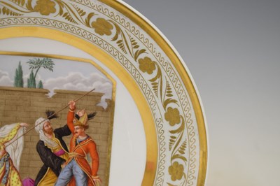 Lot 303 - 19th century Berlin (K.P.M.) porcelain cabinet plate
