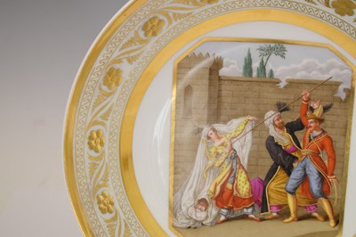 Lot 303 - 19th century Berlin (K.P.M.) porcelain cabinet plate