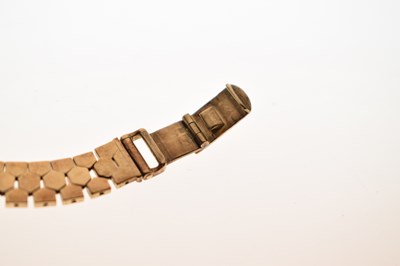 Lot 334 - Rolex - Lady's vintage Precision 9ct gold bracelet watch