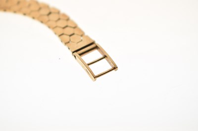 Lot 334 - Rolex - Lady's vintage Precision 9ct gold bracelet watch