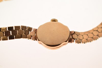 Lot 334 - Rolex - Lady's vintage Precision 9ct gold bracelet watch