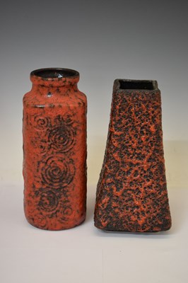 Lot 666 - Two 1970s West German 'Fat Lava' vases