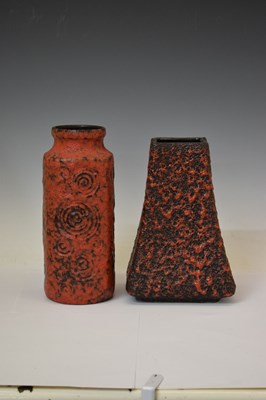 Lot 666 - Two 1970s West German 'Fat Lava' vases