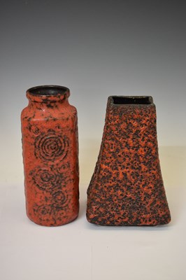 Lot 666 - Two 1970s West German 'Fat Lava' vases