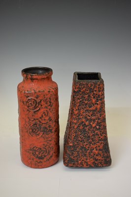 Lot 666 - Two 1970s West German 'Fat Lava' vases