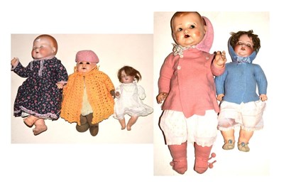 Lot 293 - Quantity of composite and bisque headed dolls