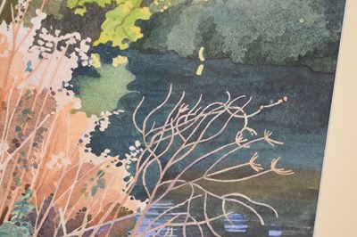 Lot 729 - Anna Teasdale (1932-2020) - Watercolour - River Avon, Bath