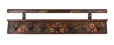 Lot 585 - Transylvanian painted coat rack