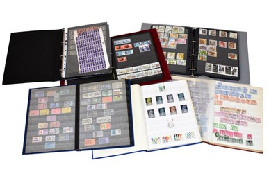 Lot 202 - Quantity of GB stamps in six stock books etc
