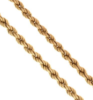 Lot 50 - 9ct gold rope twist necklace