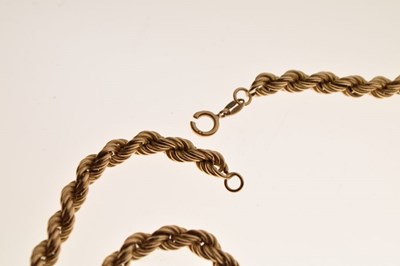 Lot 50 - 9ct gold rope twist necklace