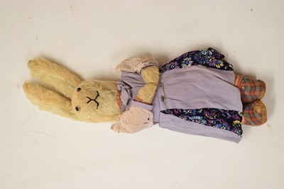 Lot 530 - Two early 20th century Ma Coney Rabbits, possibly by Dean's Rag Book