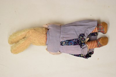 Lot 530 - Two early 20th century Ma Coney Rabbits, possibly by Dean's Rag Book