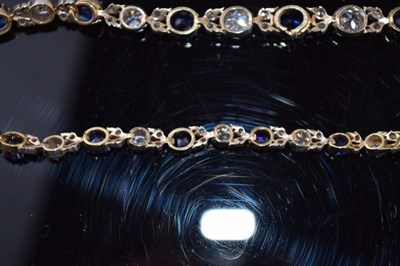 Lot 53 - Late Victorian diamond and sapphire necklace