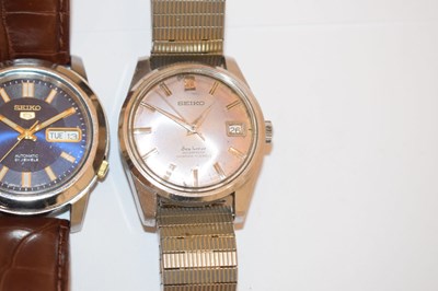 Lot 196 - Seiko - Sea Horse bracelet watch, and two others