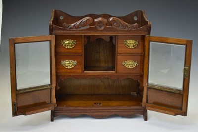 Lot 452 - Edwardian smokers table top cabinet