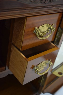 Lot 452 - Edwardian smokers table top cabinet