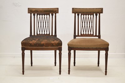 Lot 515 - Wright & Mansfield (1861-1884) for Haddo House - pair of mahogany dining chairs