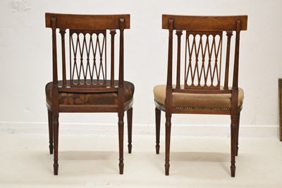 Lot 515 - Wright & Mansfield (1861-1884) for Haddo House - pair of mahogany dining chairs