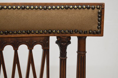 Lot 515 - Wright & Mansfield (1861-1884) for Haddo House - pair of mahogany dining chairs