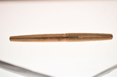 Lot 162 - Parker 9ct gold cased fountain pen and mechanical pencil