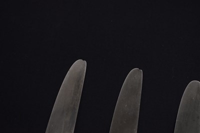 Lot 102 - Set of Kings pattern silver cutlery, twelve settings