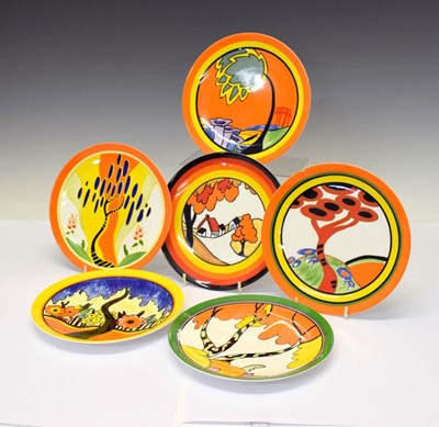 Lot 319 - Six Wedgwood/Bradford Exchange 'Bizarre World of Clarice Cliff' plates