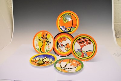 Lot 319 - Six Wedgwood/Bradford Exchange 'Bizarre World of Clarice Cliff' plates