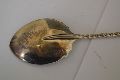 Lot 415 - Cased set of six Elizabeth II silver Apostle spoons and sugar tongs, etc